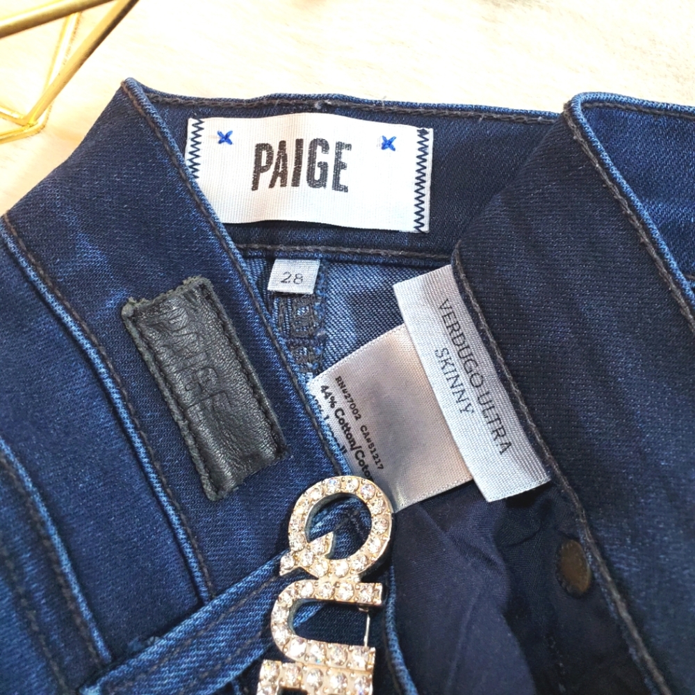 Paige Verdugo Skinny Jeans Sz 28